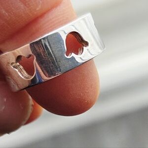 Tiffany & Co Sterling Tulip Cut Out Ring